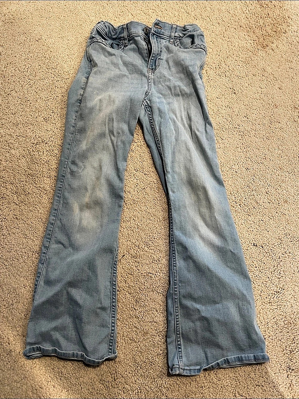 Abercrombie Kids High Rise Flare Jeans Girls 13/14 kids Blue